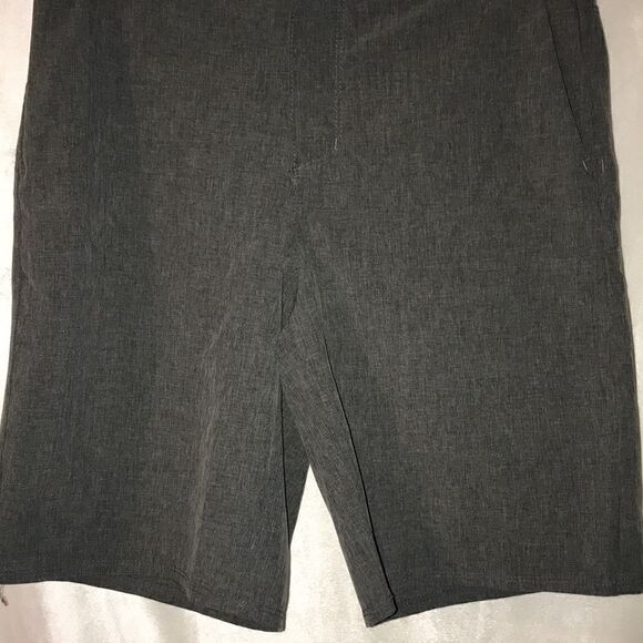 Hurley Men's Gray Heathered Flat Front  Walked Shorts Size 27 - Picture 4 of 8